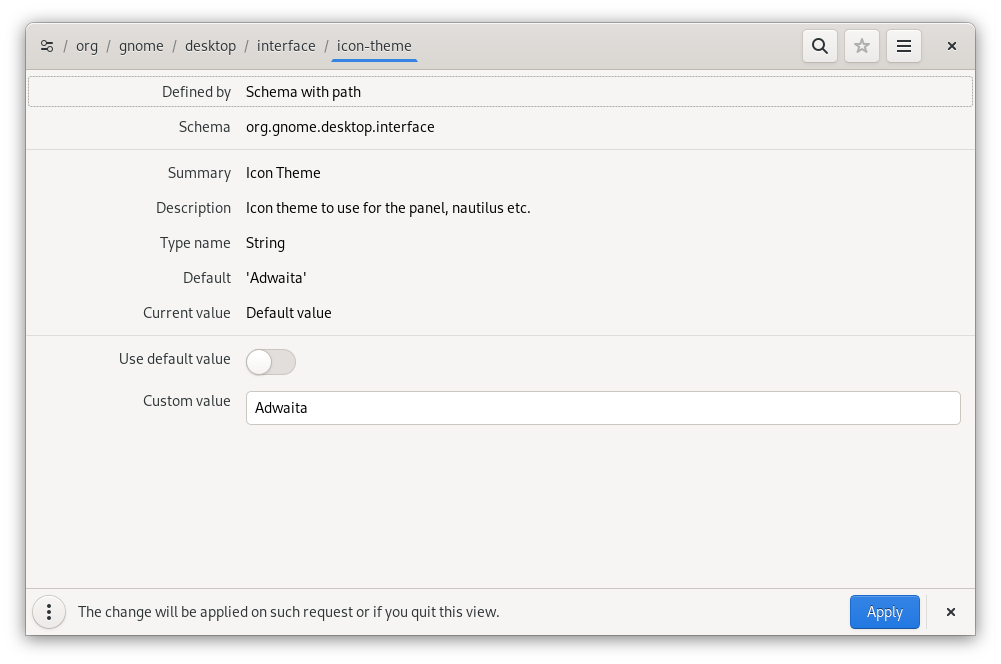 Dconf Editor