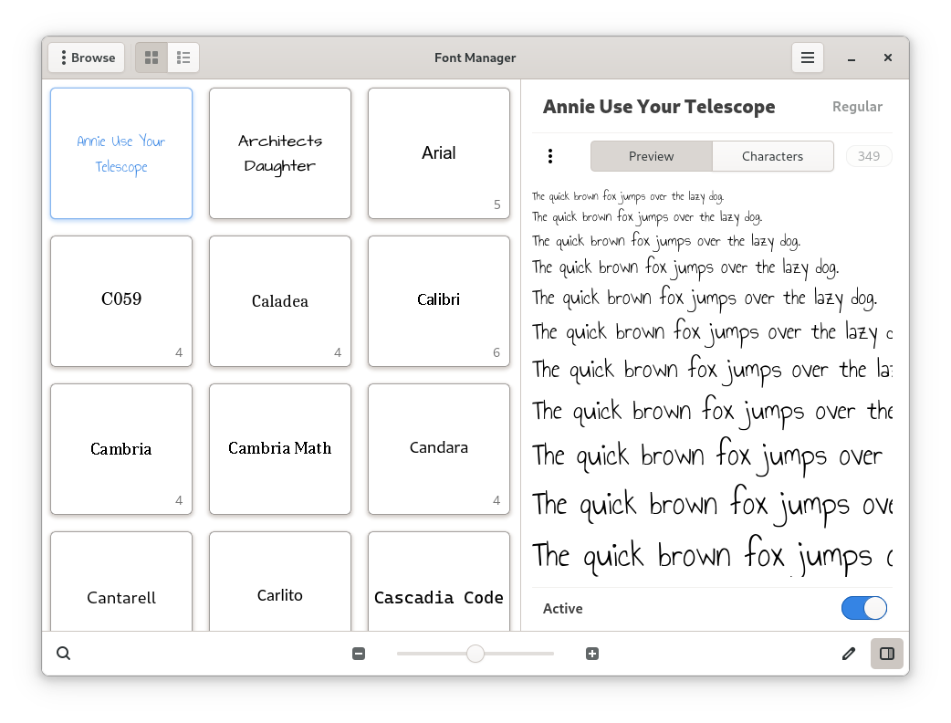 Font Manager