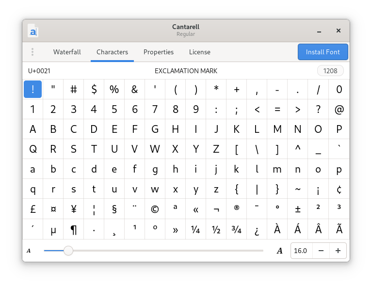 Font Viewer