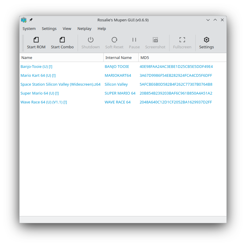 Rosalie's Mupen GUI