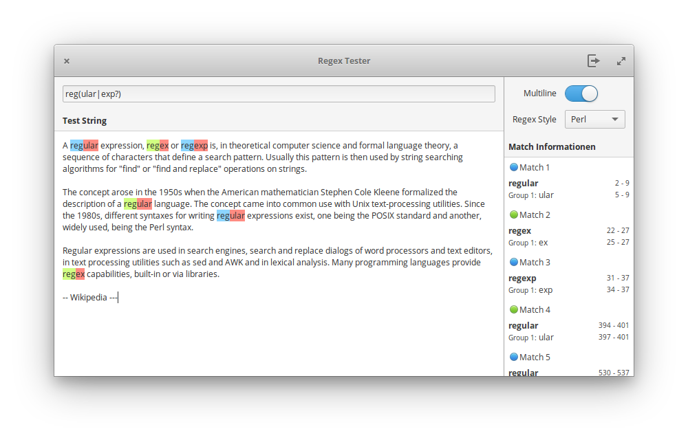 Regex Tester