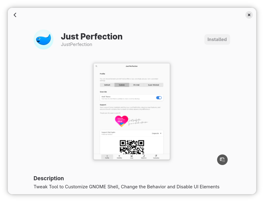 Extension Manager