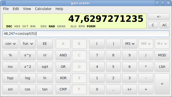 galculator