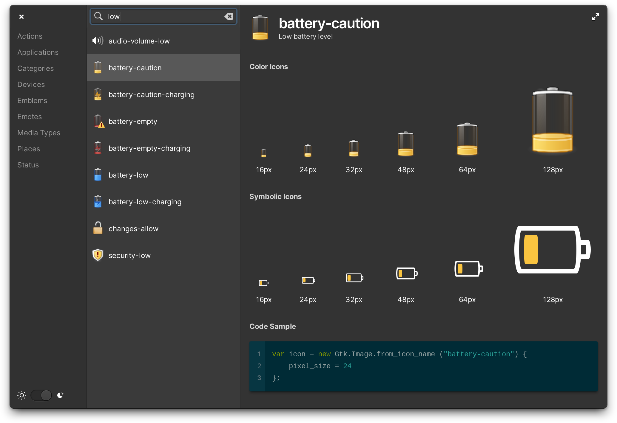 Icon Browser