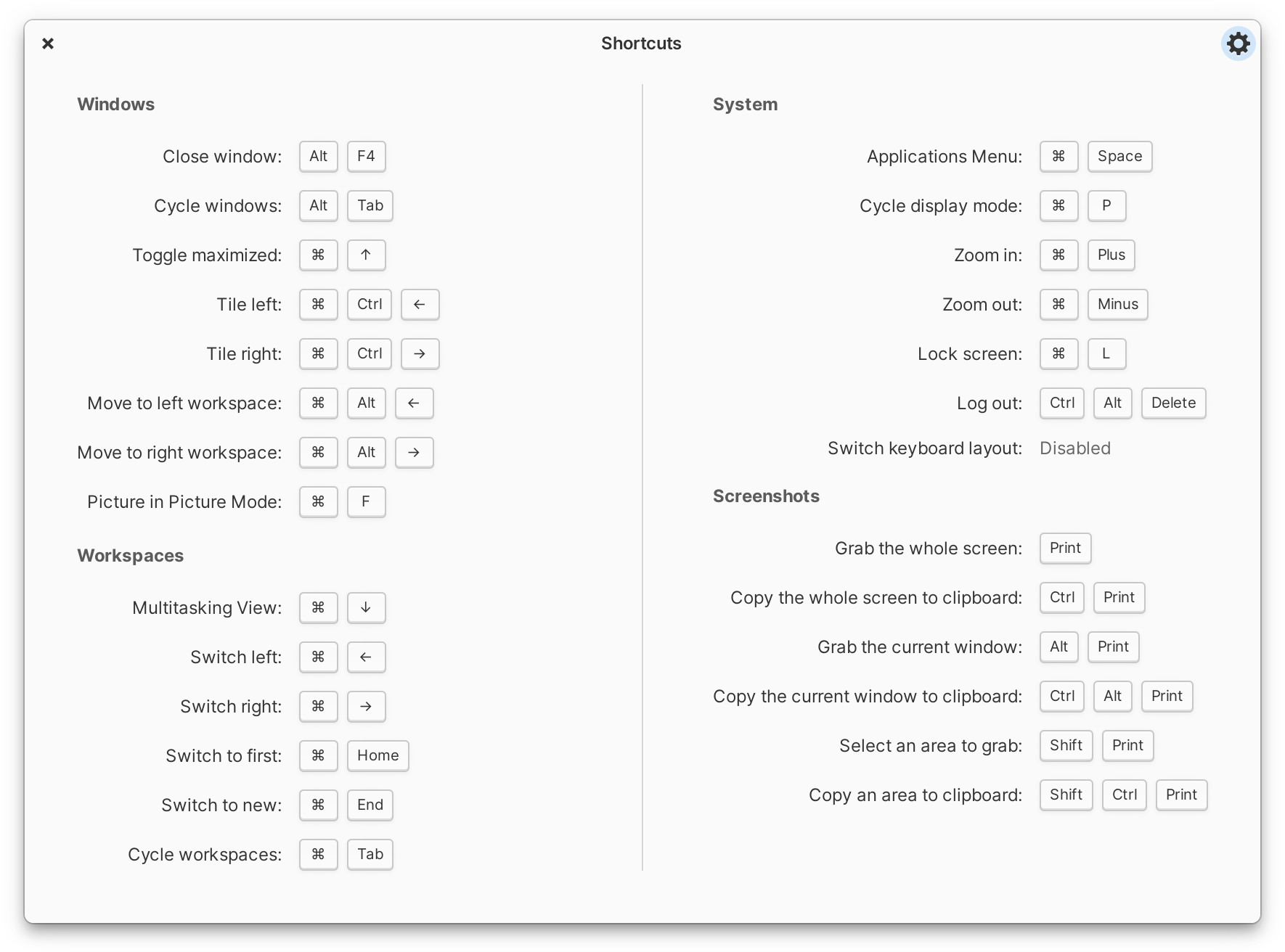 Shortcuts
