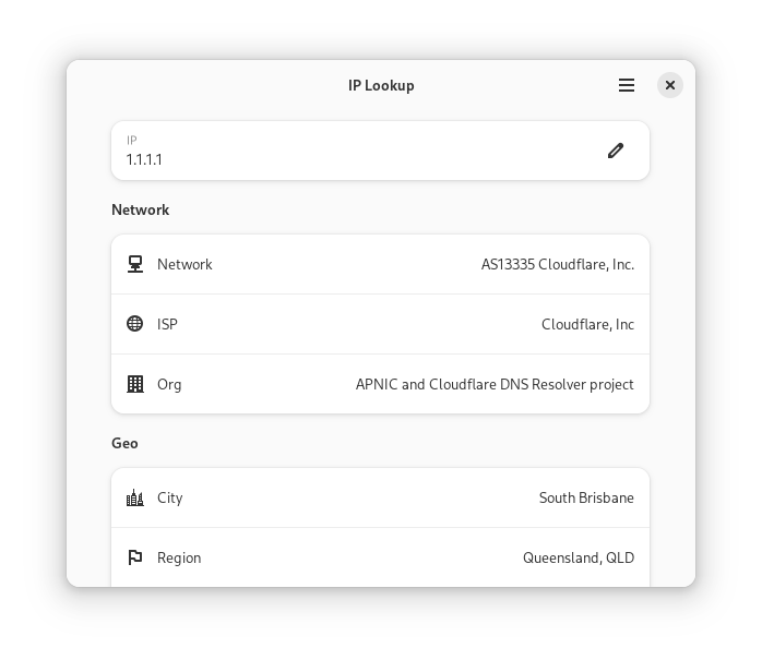 IP Lookup