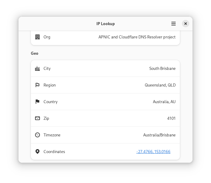 IP Lookup