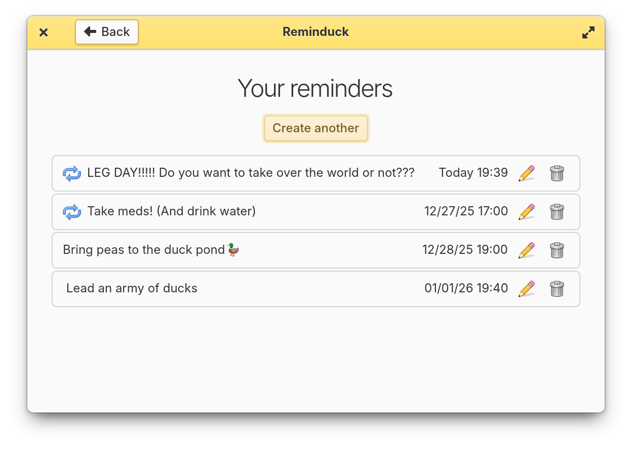 Reminduck