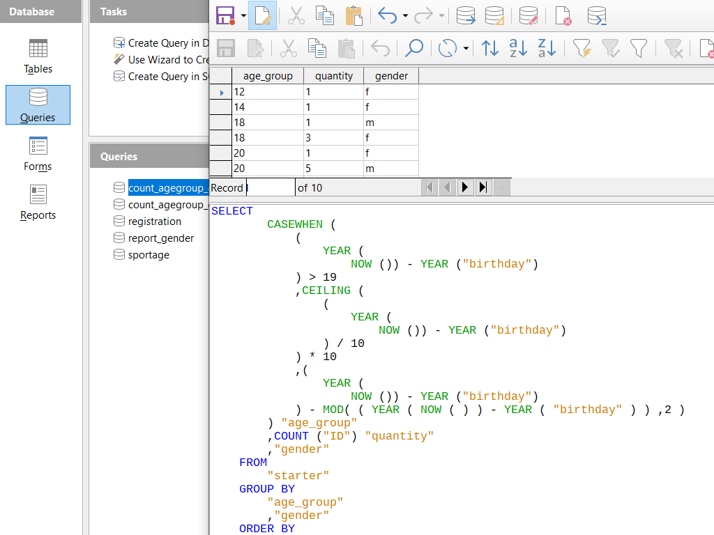 LibreOffice Base