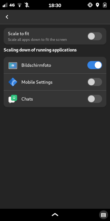 Phosh Mobile Settings