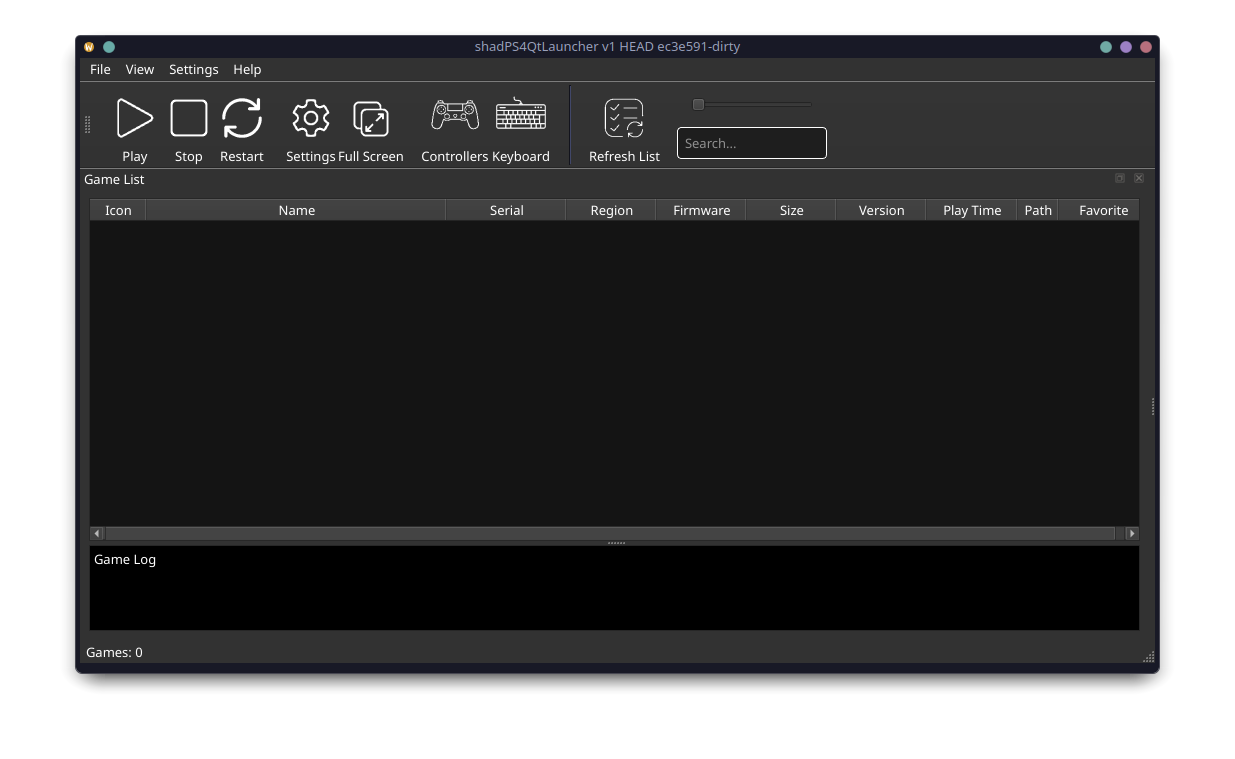 shadPS4 Qt Launcher