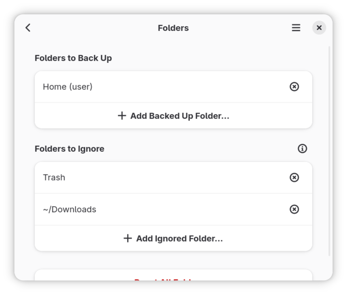 Déjà Dup Backups