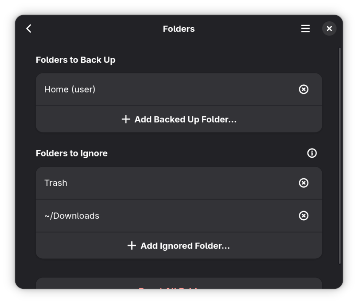 Déjà Dup Backups