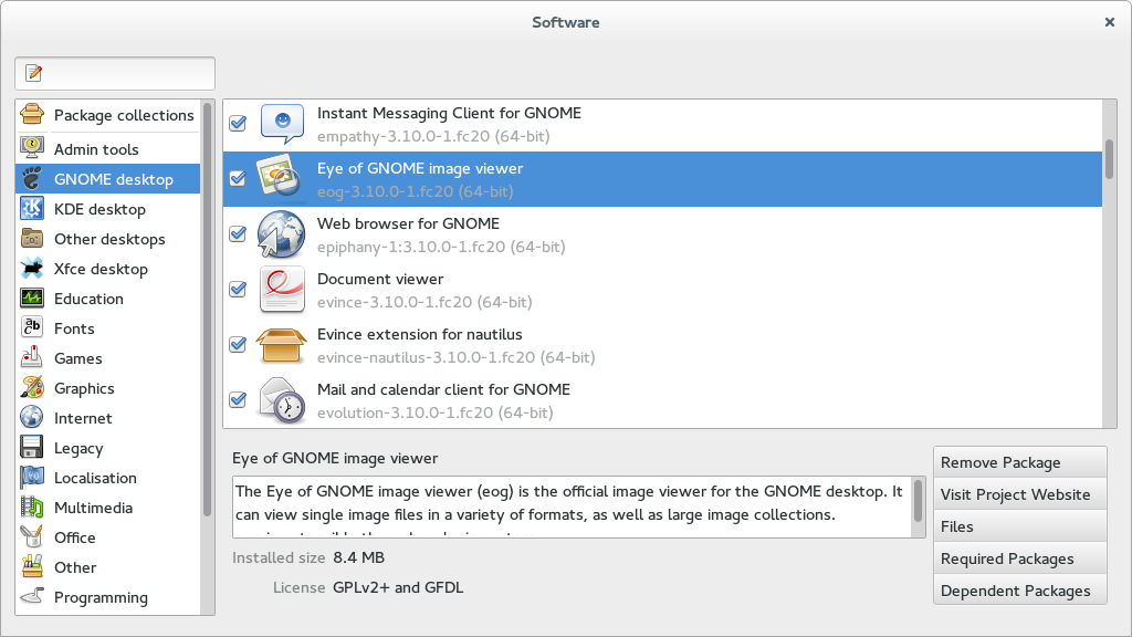 GNOME Packages