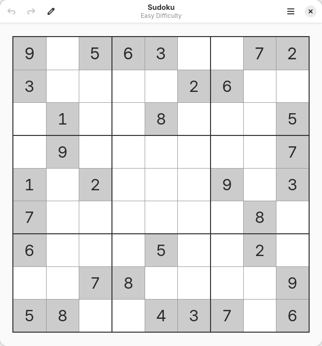 GNOME Sudoku