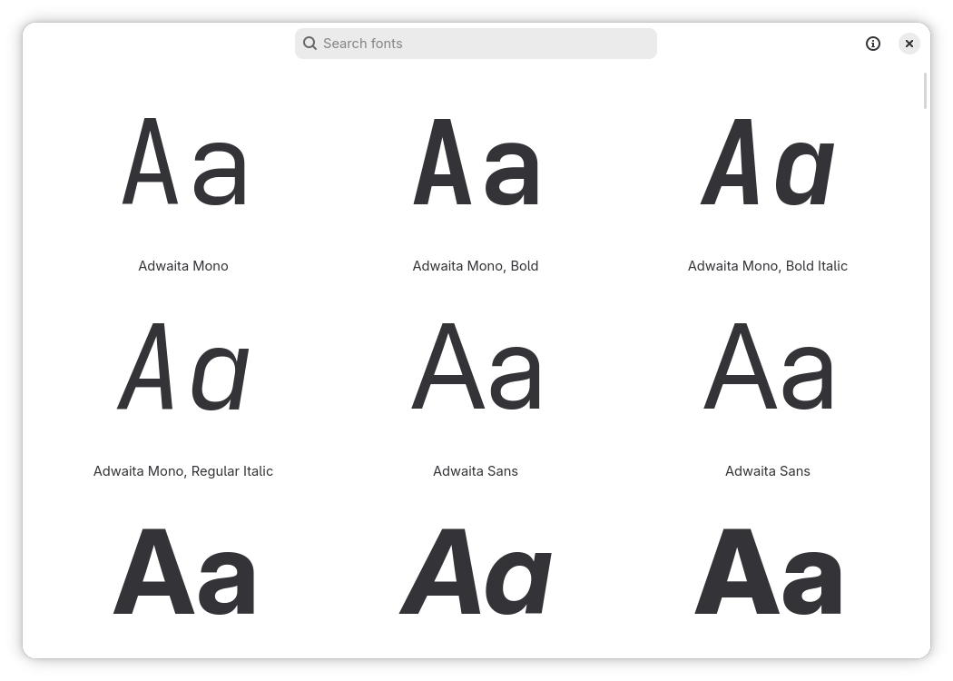 Fonts