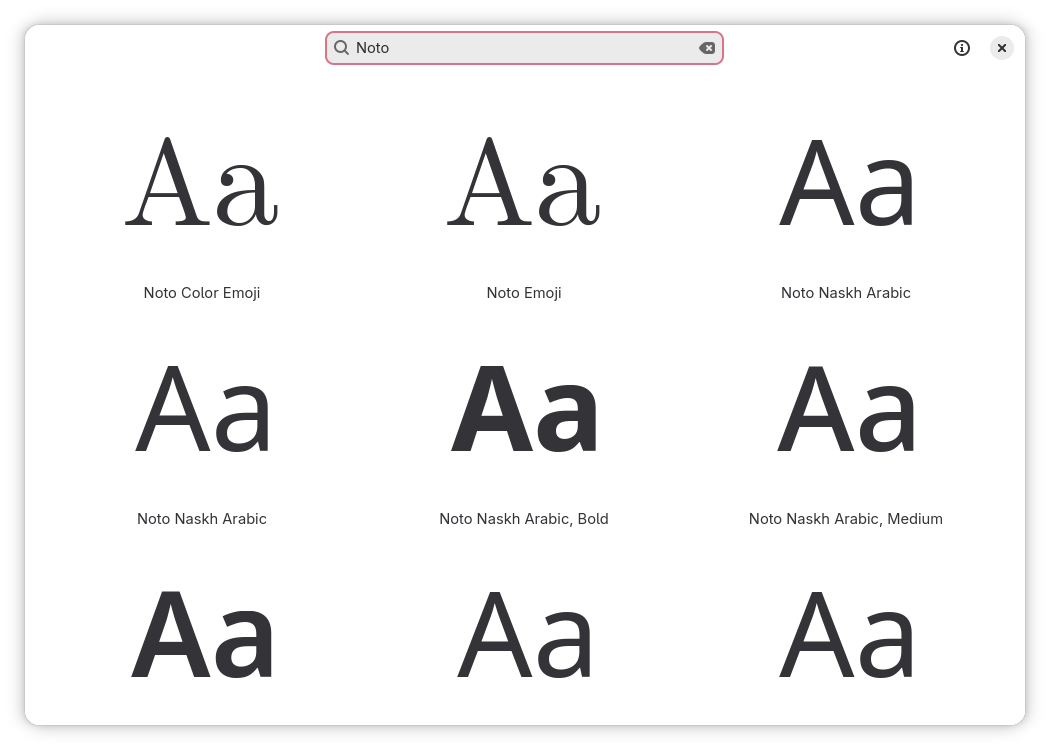 Fonts