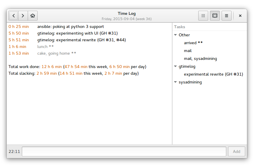 Time Log