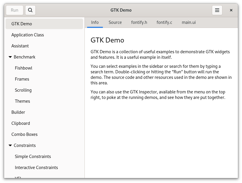 GTK Demo