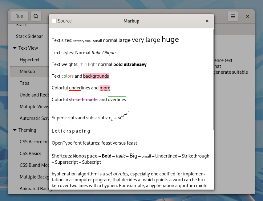 GTK Demo