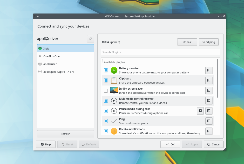 KDE Connect