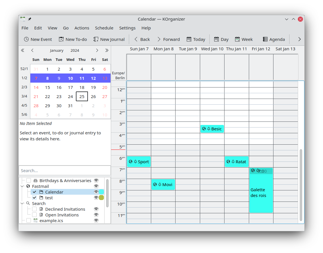 KOrganizer