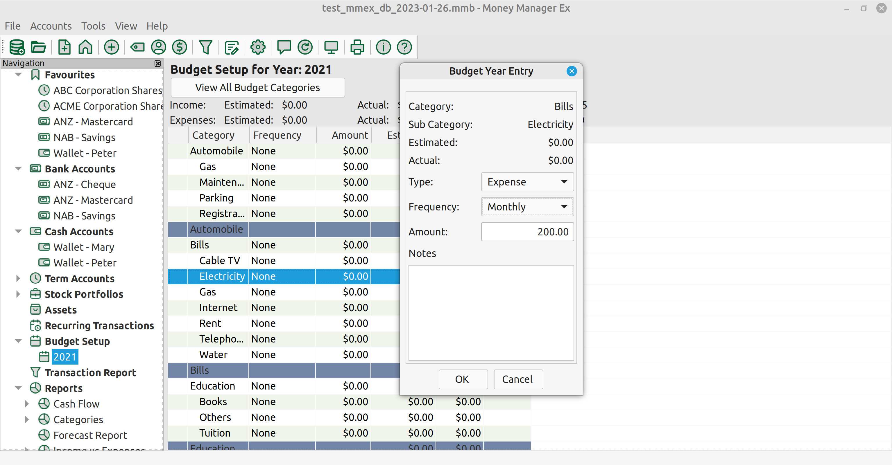 MMEX Money Manager