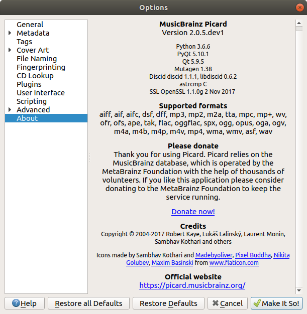 MusicBrainz Picard