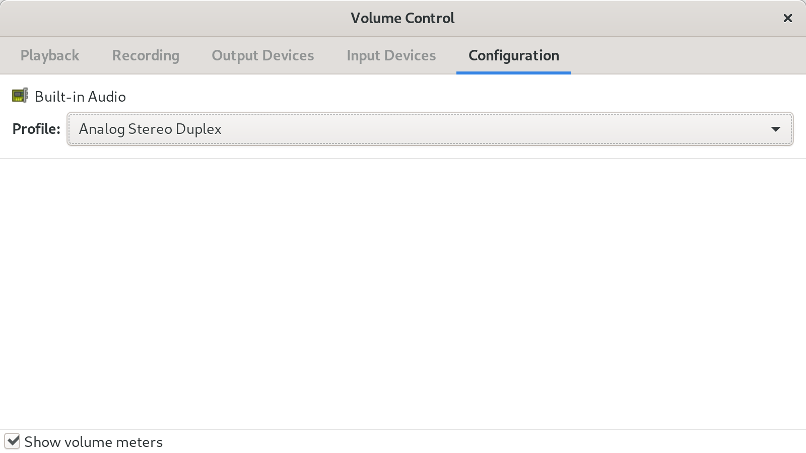 Volume Control