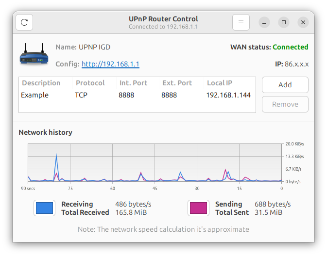 UPnP Router Control