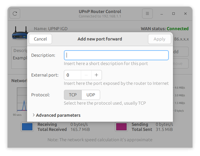 UPnP Router Control
