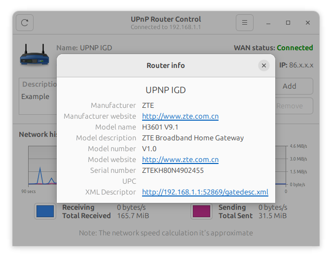 UPnP Router Control