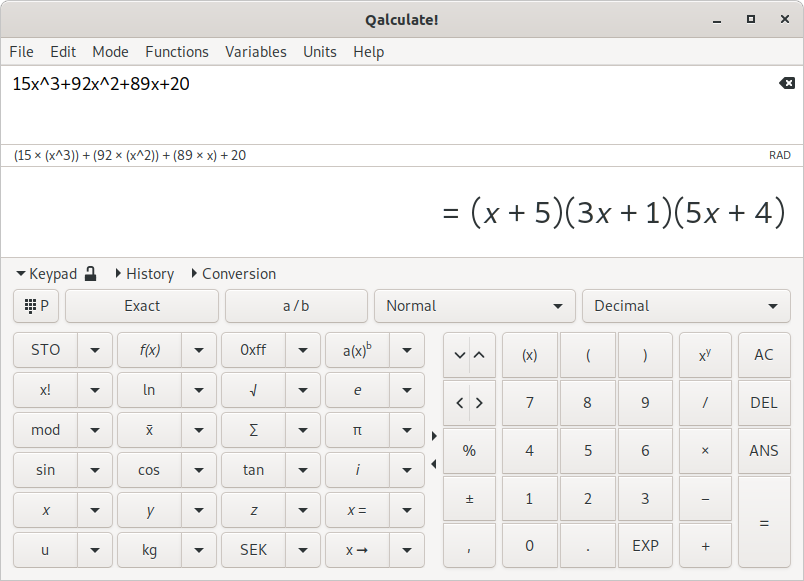 Qalculate! (GTK UI)
